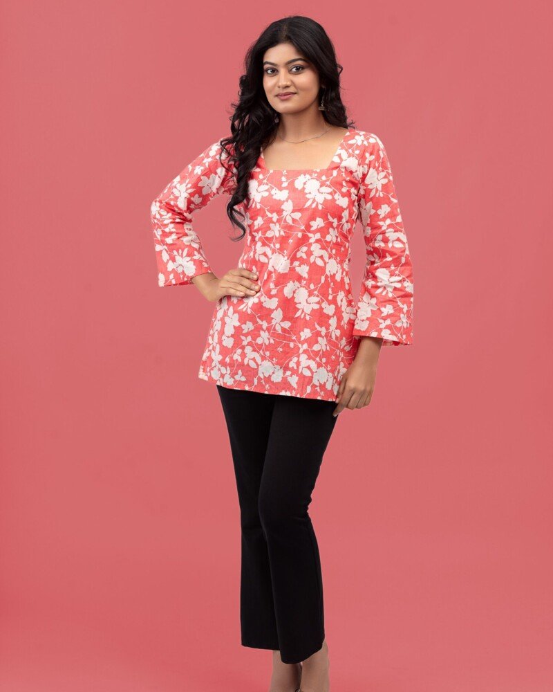 Beach Blossom Pink Kurti