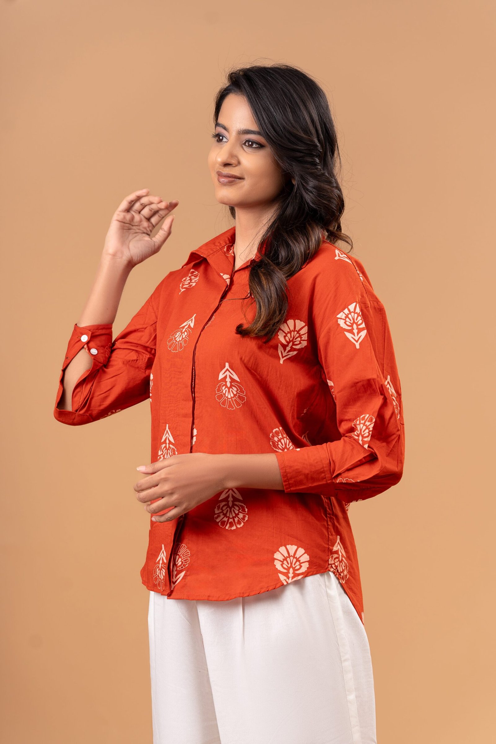 Burnt Sienna Shirt Image 3-min
