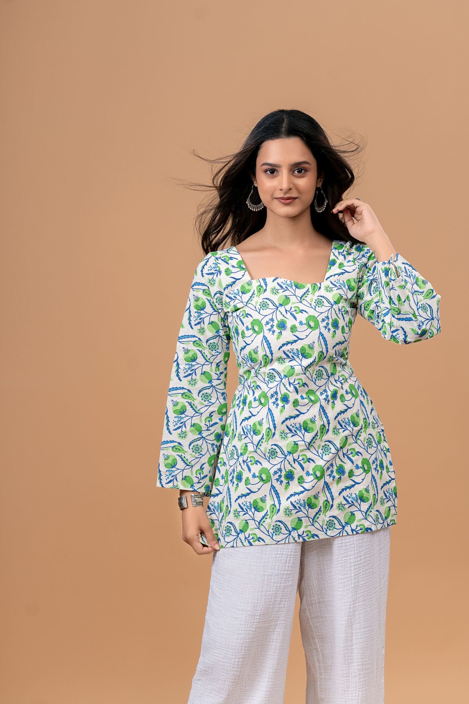 Meadow fresh bell sleeve kurti image 2-min