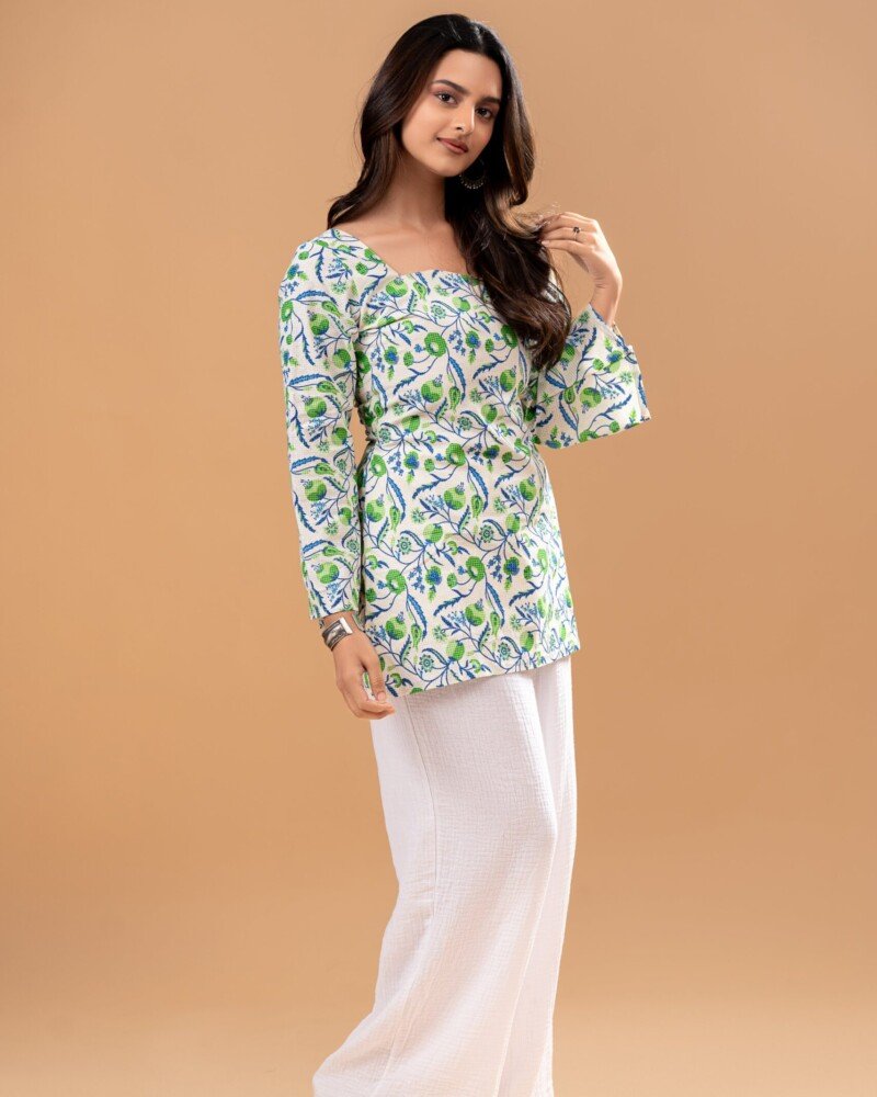 Meadow Fresh Bell Sleeve Kurti