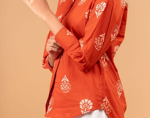 Burnt Sienna Shirt Image 4-min